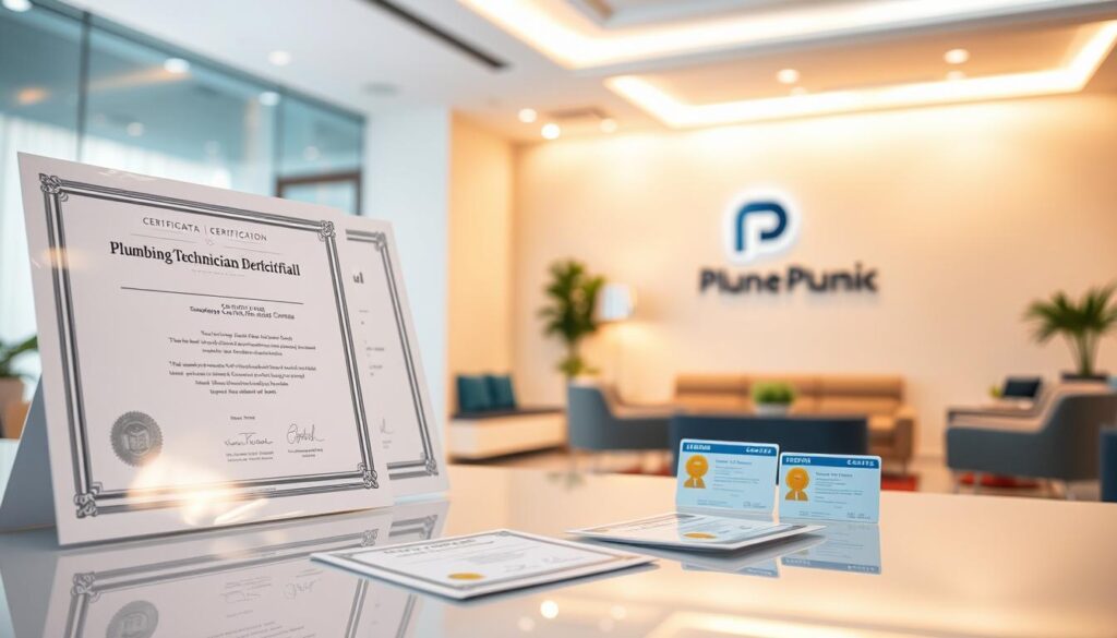 شهادات فنيين سباكة الخبرة والاعتمادات المهنية للشركة بجدة